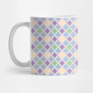 Checkers Pattern - Rainbow checkers pattern design Mug